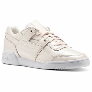 Adidasy Damskie Reebok Workout LO PLUS IRIDESCENT Różowe/Białe PL 86BKNAV